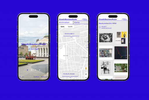 Website für eine digitale Ausstellung